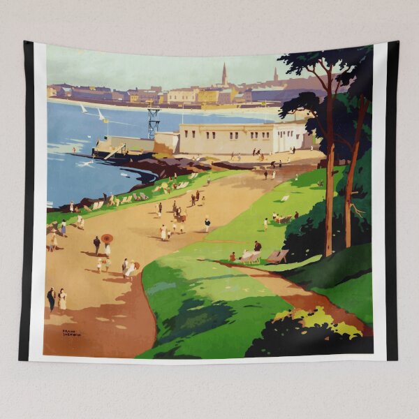 Item preview, Vintage Bangor Travel Poster | Mid-Century Art by Frank Sherwin | Coastal Northern Ireland Decor | Scenic Seaside Wall Art designed and sold by artofuniverse.