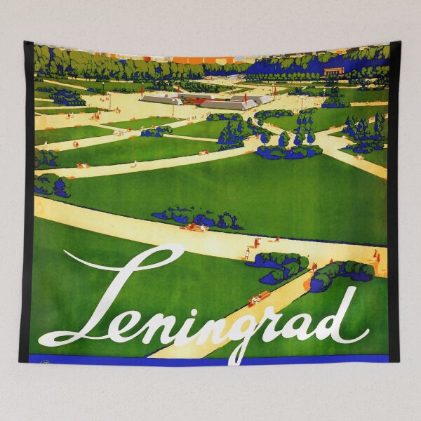 Item preview, Vintage Leningrad Travel Poster | Soviet Era Art Print | 1930s-1950s Intourist Design | Saint Petersburg Wall Art & Decor designed and sold by artofuniverse.