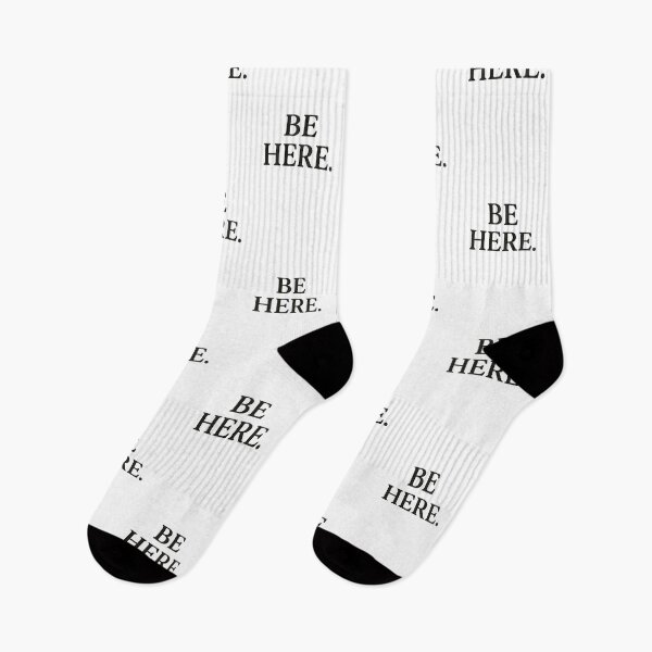 Item preview, Be Here – Minimal Mindfulness Quote Design designed and sold by Byarasstudio.