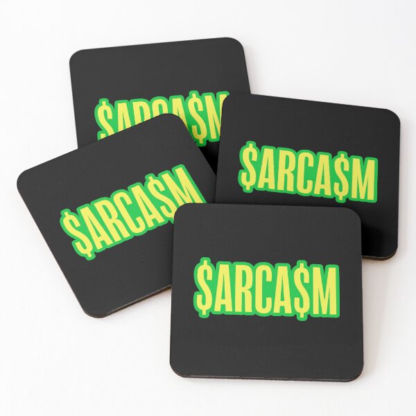 Item preview, $ARCA$M Sarcasm Dollars Green Outline designed and sold by Memes N Lore .