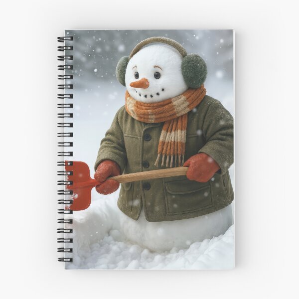 Item preview, Cubby Snowman Shoveling a Path Through a Snowdrift designed and sold by Maria Dryfhout.