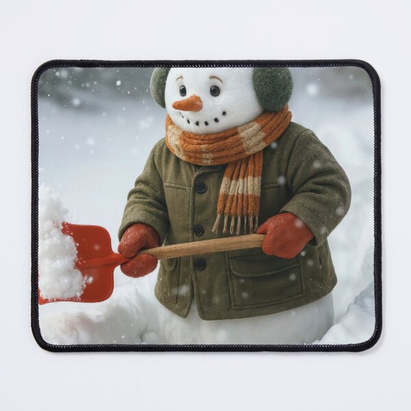 Item preview, Cubby Snowman Shoveling a Path Through a Snowdrift designed and sold by Maria Dryfhout.