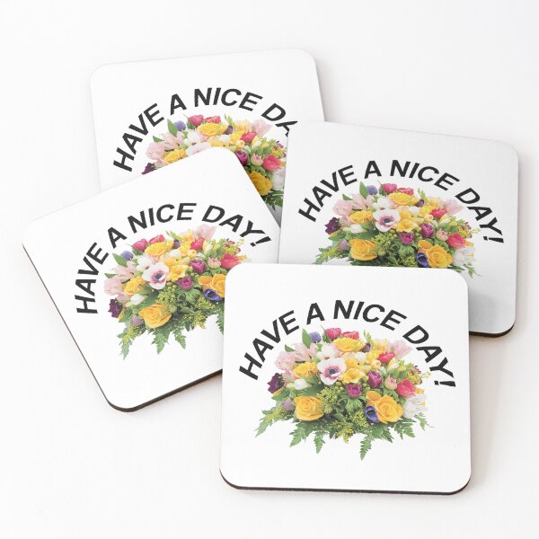 Item preview, Have a Nice Day Greetings with Spring Flowers designed and sold by PVTCreations.