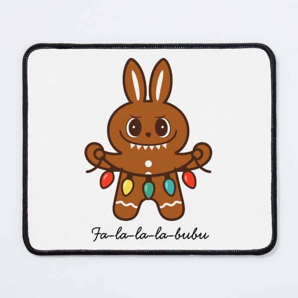 Item preview, Fa-La-La-La-Bubu – Cute Gingerbread Monster with Christmas Lights | Kawaii Holiday Design designed and sold by StoryWovenCo.