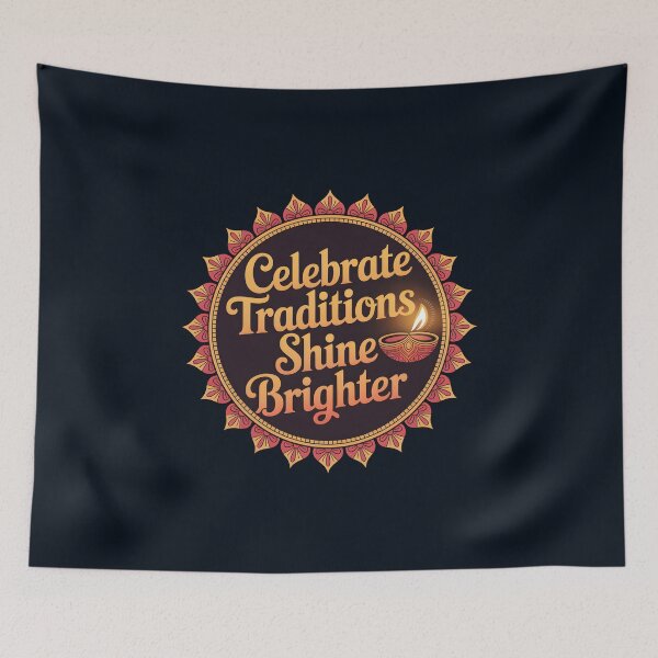 Item preview, Celebrate Traditions, Shine Brighter – Rangoli-Inspired Diwali Design designed and sold by Jollys-ArtShop.