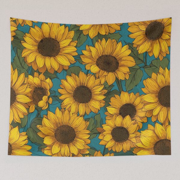 Item preview, Sunflowers – floral splendor & positive vibes | Floral nature design designed and sold by drizzd.