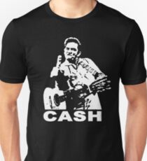 Johnny Cash, Middle Finger Unisex T-Shirt