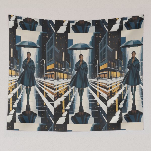 Item preview, Winters | Urban Fashion Portrait Painting designed and sold by CanvasCarousel.