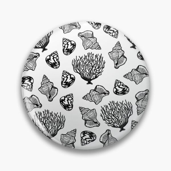 Item preview, Shells and Coral Repeat Print on Transparent Background  designed and sold by Kimberley Eddy.