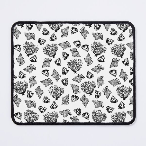 Item preview, Shells and Coral Repeat Print on Transparent Background  designed and sold by Kimberley Eddy.