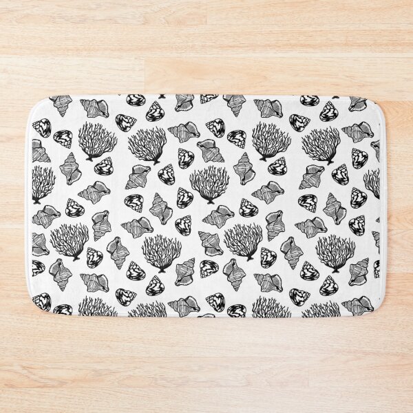 Item preview, Shells and Coral Repeat Print on Transparent Background  designed and sold by Kimberley Eddy.