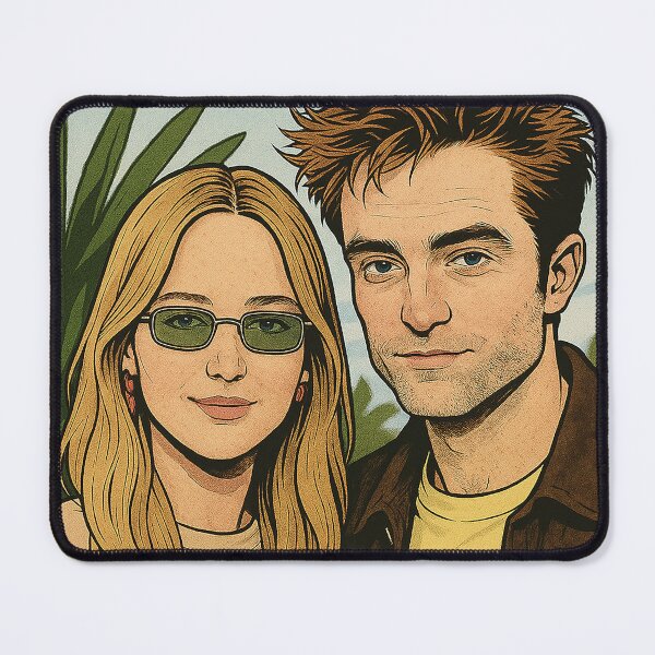 Item preview, Jennifer Lawrence and Robert Pattinson style designed and sold by PopCultureAndStuff.