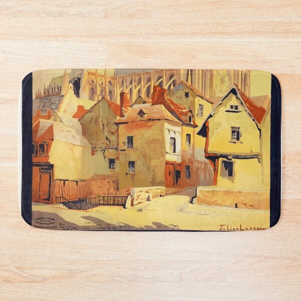 Item preview, Vintage Amiens Travel Poster | Art Nouveau Railway Print | Gothic Cathedral Art | Chemin de Fer du Nord | France Decor designed and sold by artofuniverse.