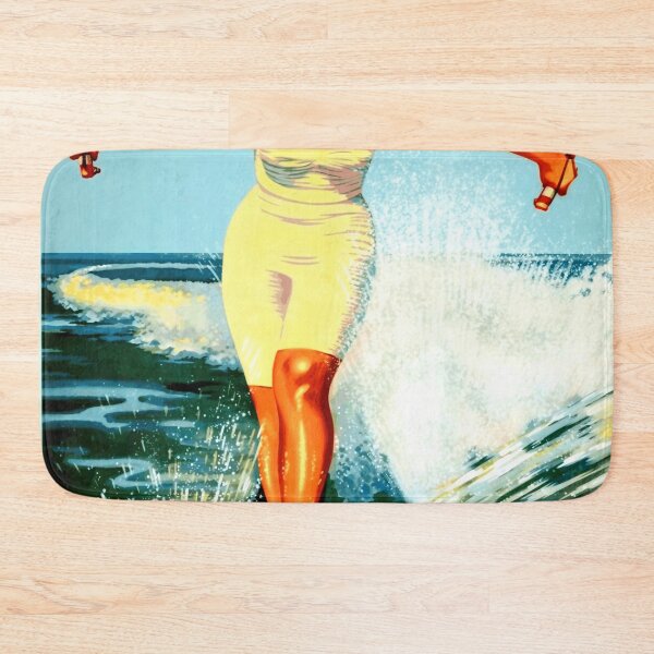 Item preview, Vintage Cádiz Travel Poster | 1955 Water Skiing Art | Mid-Century Modern Decor & Retro Beach Vacation | Summer Holiday Print designed and sold by artofuniverse.