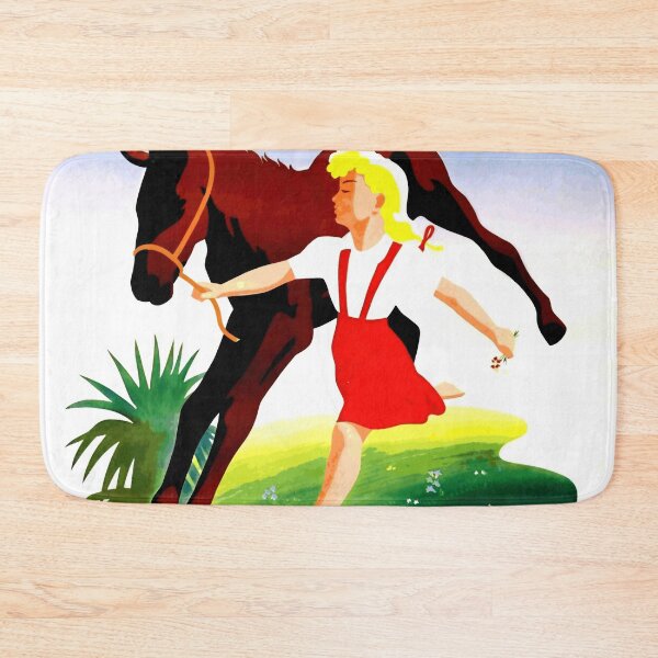 Item preview, Vintage Merano Travel Poster | Art Deco & Folk Art Style | South Tyrol Italy | Alps Scenic Print | Traditional Girl  Horse designed and sold by artofuniverse.