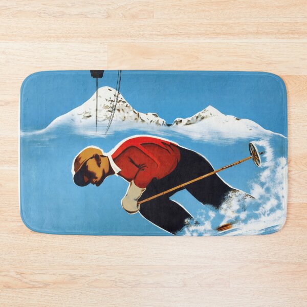 Item preview, Vintage Skiing Poster | High Tatras Slovakia Art | Lomnic Winter Sports | Mid-Century Travel & Adventure Decor designed and sold by artofuniverse.