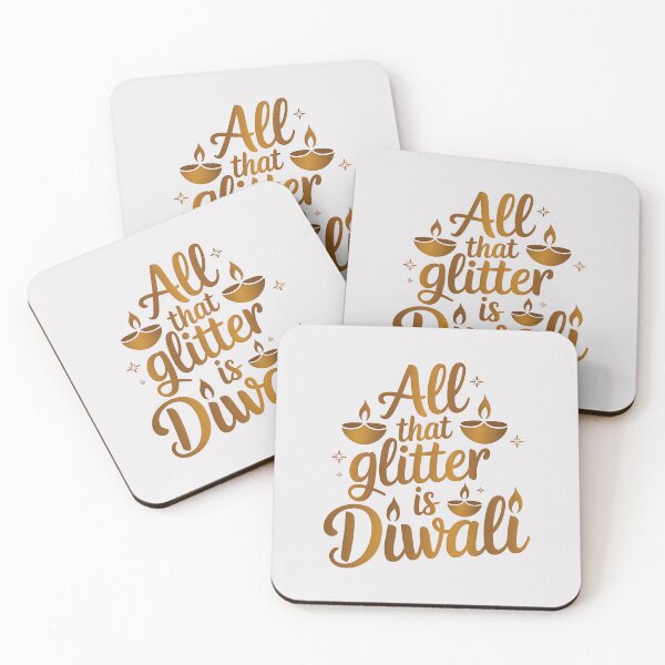 Item preview, All That Glitters Is Diwali – Gold Typography Design designed and sold by Jollys-ArtShop.
