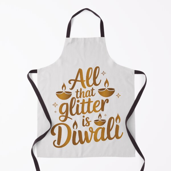 Item preview, All That Glitters Is Diwali – Gold Typography Design designed and sold by Jollys-ArtShop.