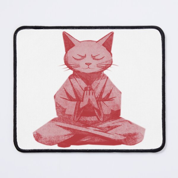 Item preview, Meditating Monk Cat designed and sold by kinpirks.