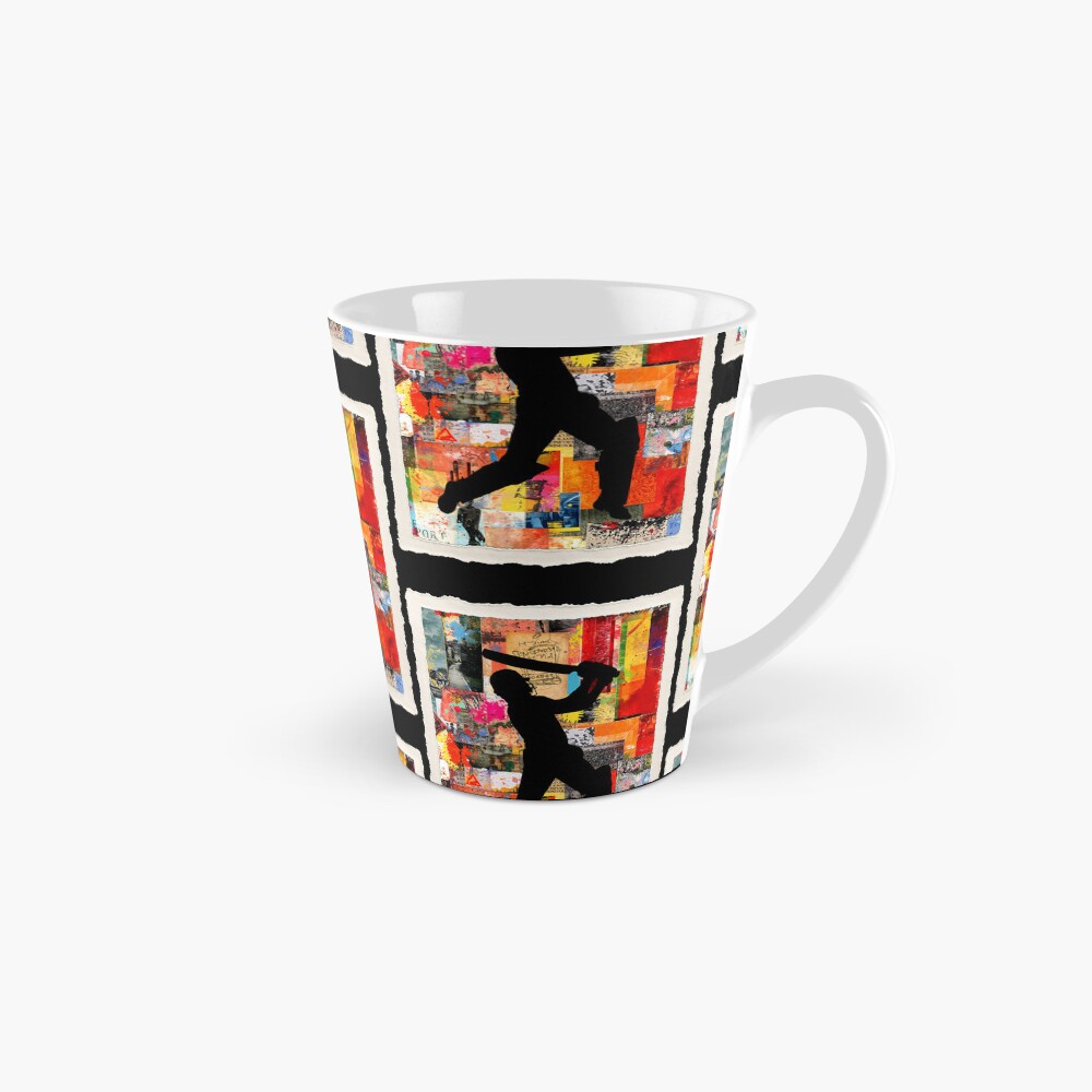 Cricket Player Abstract Art: One Design, On Everything — Tall Mug