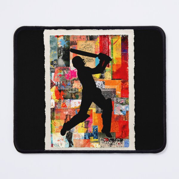 Item preview, Cricket Player Abstract Colorful Action Silhouette Art designed and sold by PlanetEye Designs.