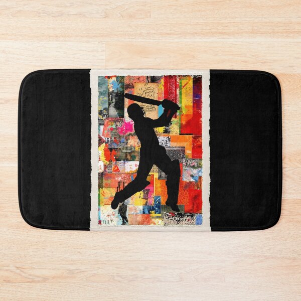 Item preview, Cricket Player Abstract Colorful Action Silhouette Art designed and sold by PlanetEye Designs.
