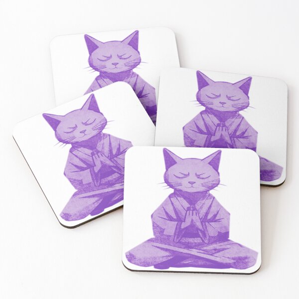 Item preview, Meditating Monk Cat designed and sold by kinpirks.
