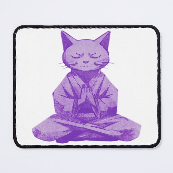 Item preview, Meditating Monk Cat designed and sold by kinpirks.