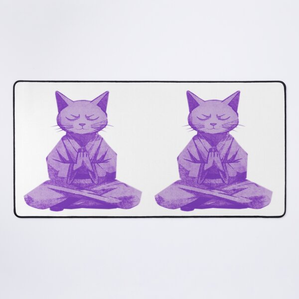 Item preview, Meditating Monk Cat designed and sold by kinpirks.