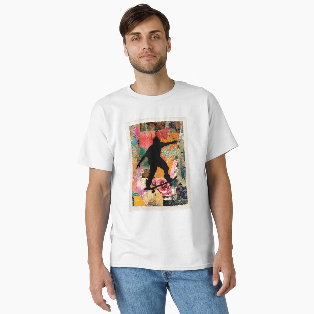 Skateboard Street Art: One Design, On Everything — Classic T-Shirt