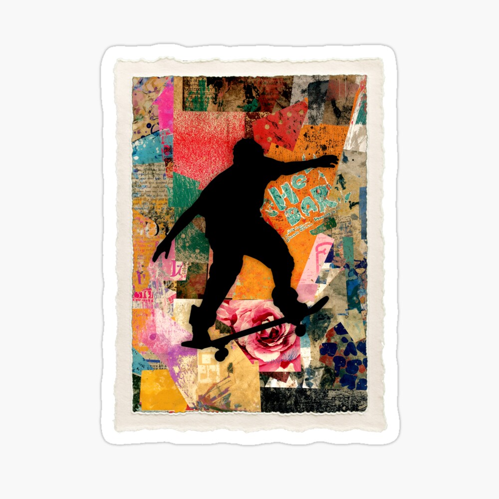 Skateboard Street Art: One Design, On Everything — Sticker