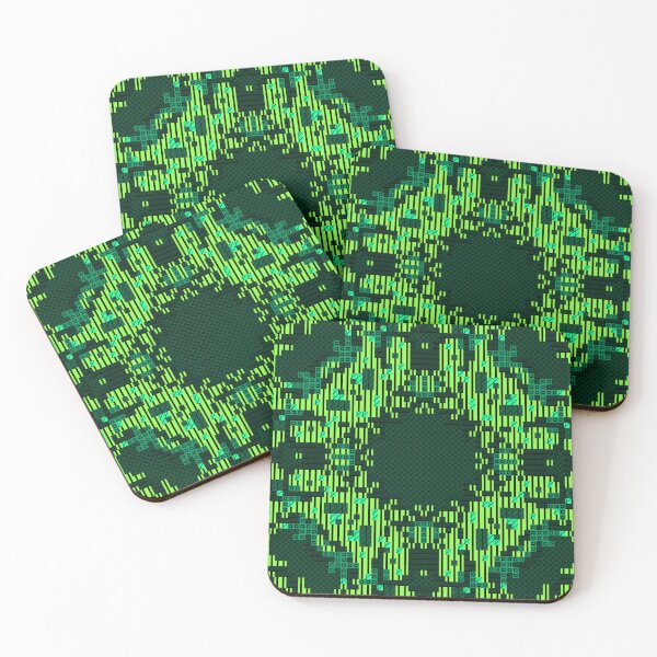Item preview, Cybercore Algae - Green Pond Theme designed and sold by Dancing Squares Art.