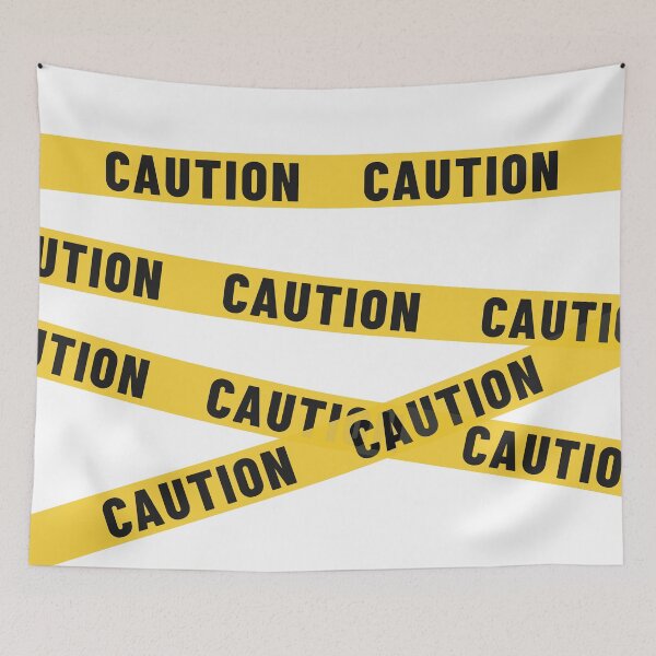 Item preview, Halloween Caution Tape | Spooky Warning Design designed and sold by Vector Woofs.