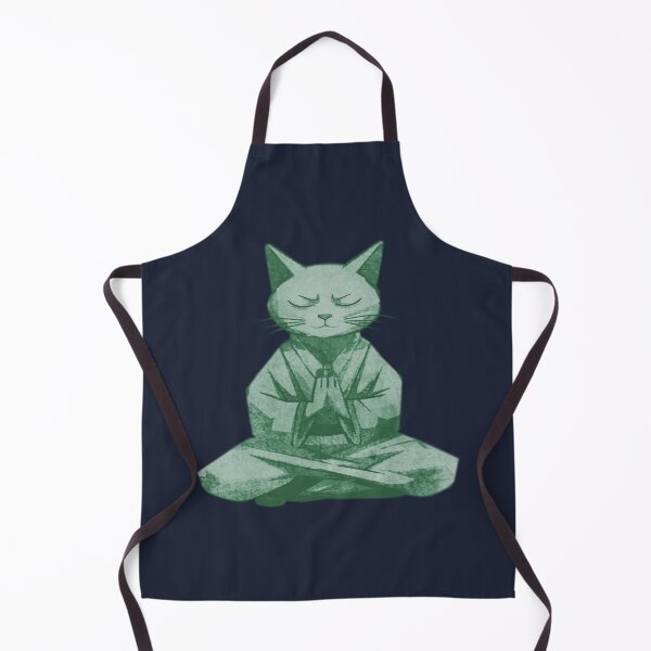 Item preview, Meditating Monk Cat designed and sold by kinpirks.