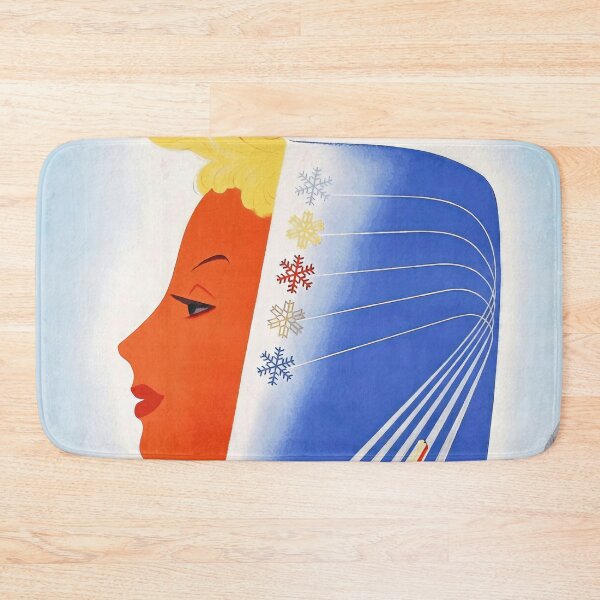 Item preview, Vintage Deutsche Bundesbahn Winter Travel Poster | Mid-Century Art | German Federal Railway | 1950s-60s Retro Style designed and sold by artofuniverse.