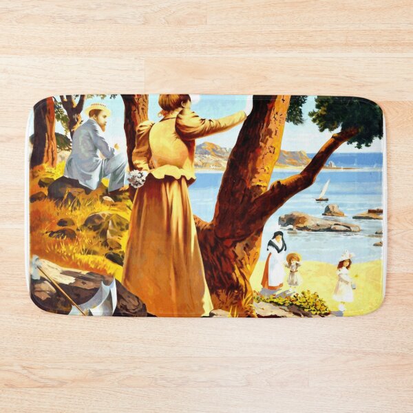 Item preview, Vintage Mediterranean Travel Poster | PLM Railway Art Nouveau | Antique Coastal Decor & Seaside Nostalgia Wall Art designed and sold by artofuniverse.