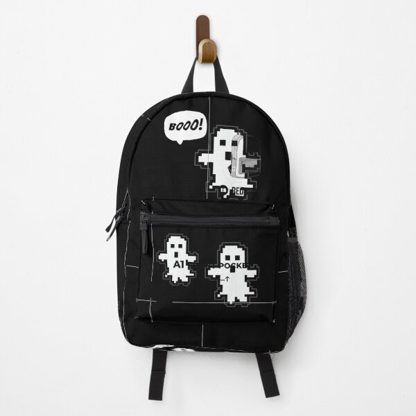 Item preview, 8-Bit Ghost Trio – Retro Pixel Art on Black (1/2/3 Ghost Variations) designed and sold by Vector Woofs.