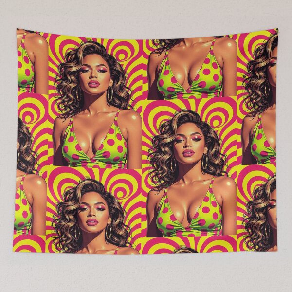 Item preview, Pop art style artistic wallpaper inspired by Beyoncé designed and sold by Planet Utoppia.