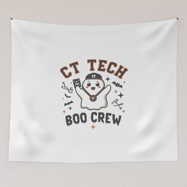 Item preview, CT Tech Boo Crew Funny Halloween Radiology T-Shirt for CT Technologists designed and sold by GAIDREDA.