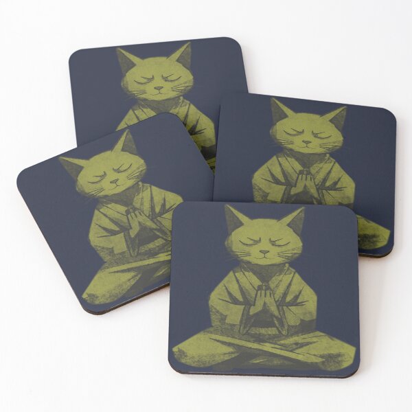Item preview, Meditating Monk Cat designed and sold by kinpirks.