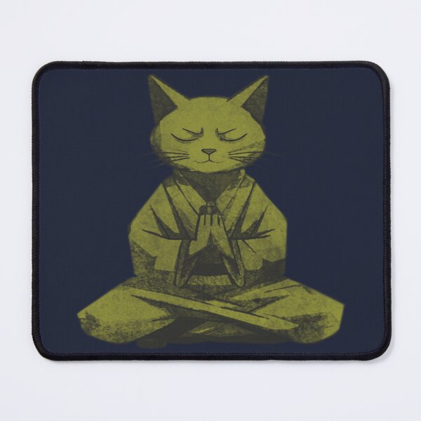 Item preview, Meditating Monk Cat designed and sold by kinpirks.