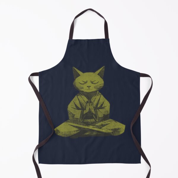 Item preview, Meditating Monk Cat designed and sold by kinpirks.