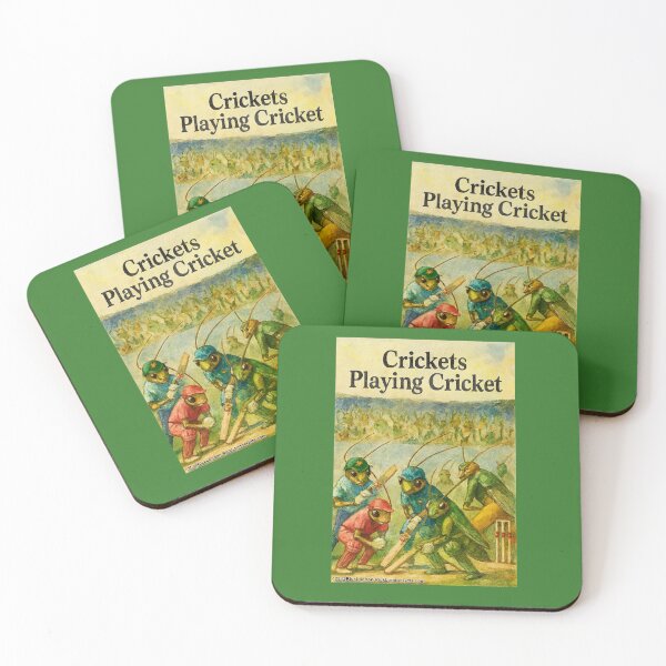 Item preview, Crickets Playing Cricket – Insect Sports Spectacle designed and sold by Rick London Gifts.