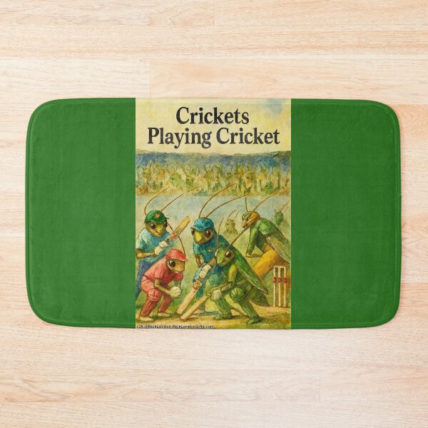 Item preview, Crickets Playing Cricket – Insect Sports Spectacle designed and sold by Rick London Gifts.