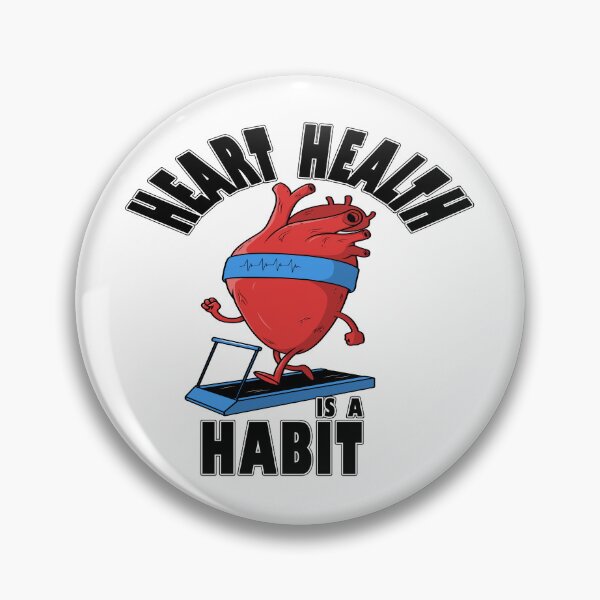 Item preview, HEART HEALTH IS A HABIT designed and sold by SocksPlusClub.