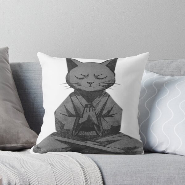Item preview, Meditating Monk Cat designed and sold by kinpirks.