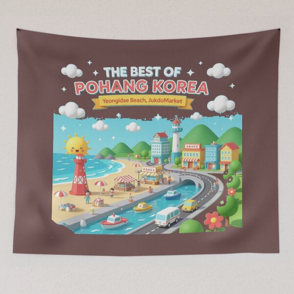 Item preview, The Best of Pohang Korea – 3D Funny Sketch ,  designed and sold by PaintMeWorld.