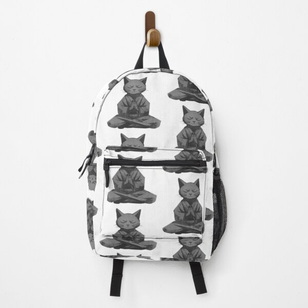 Item preview, Meditating Monk Cat designed and sold by kinpirks.