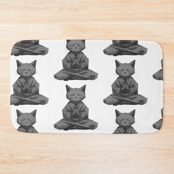 Item preview, Meditating Monk Cat designed and sold by kinpirks.