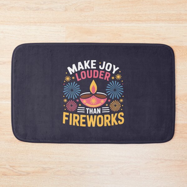 Item preview, Make Joy Louder Than Fireworks – Diya and Fireworks Design designed and sold by Jollys-ArtShop.